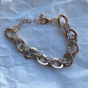 Gold and Silver chain link bracelet